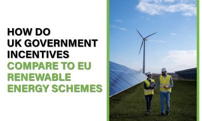 Explore how UK government incentives for renewable energy compare to EU schemes, including grants, subsidies, and tax reliefs.
