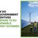 Explore how UK government incentives for renewable energy compare to EU schemes, including grants, subsidies, and tax reliefs.